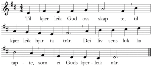 Til kjærleik Gud oss skapte