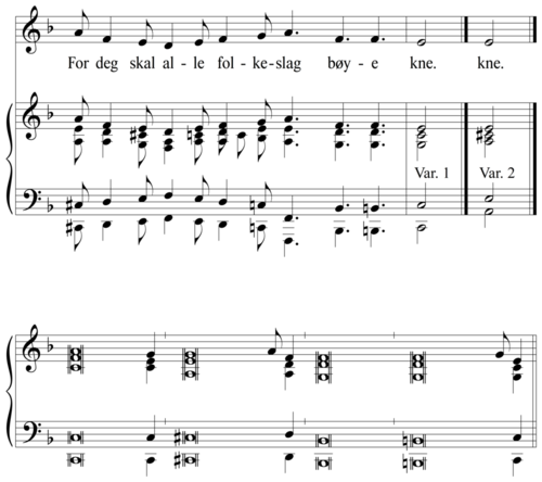 For deg skal alle folkeslag bøye kne