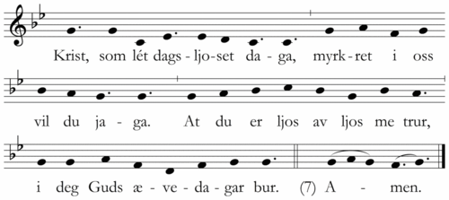 Krist, som lét dagsljoset daga