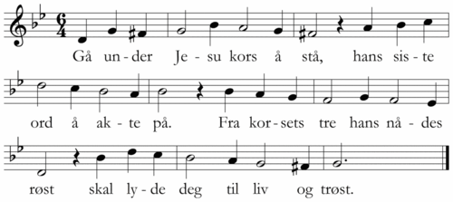 Gå under Jesu kors å stå