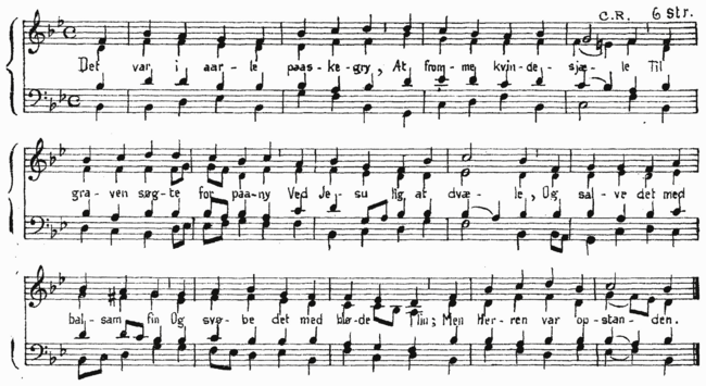 Det var i aarle paaskegry