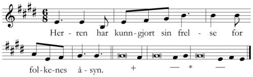 Herren har kunngjort sin frelse