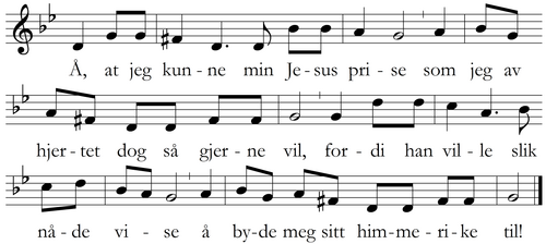 Å, at jeg kunne min Jesus prise