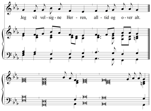 Jeg vil velsigne Herren, alltid og over alt