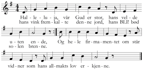 Halleluja, vår Gud er stor