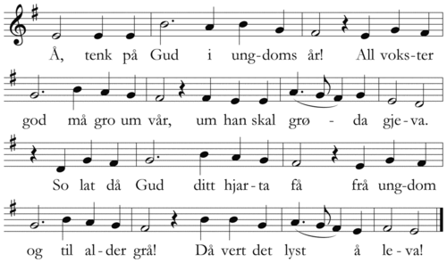 Å, tenk på Gud i ungdoms år