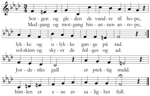 Sorgen og gleden de vandre til hope