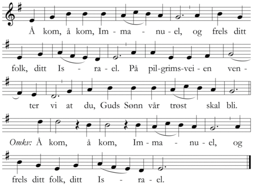 Å kom, å kom, Immanuel