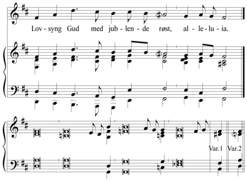 Lovsyng Gud med jublende røst, alleluia I