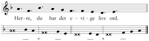 Herre, du har det evige livs ord