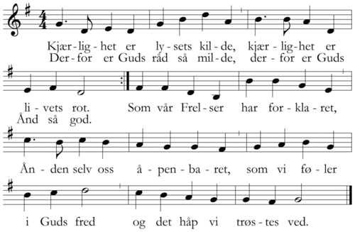 Kjærlighet er lysets kilde
