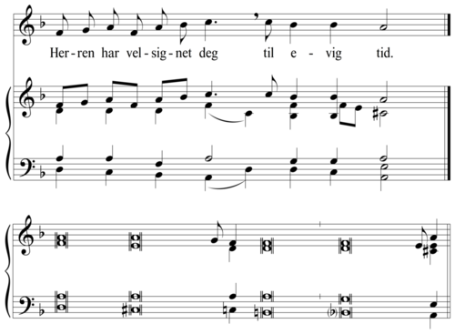 Herren har velsignet deg til evig tid I