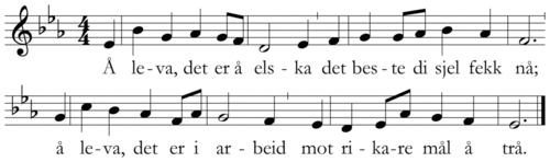 Å leva, det er å elska