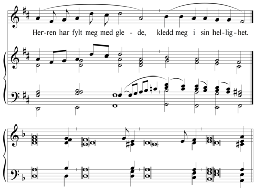 Herren har fylt meg med glede, kledd meg i sin hellighet