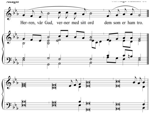 Herren, vår Gud, verner med sit ord