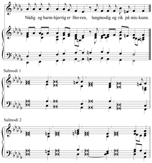 Nådig og barmhjertig er Herren, langmodig og rik på miskunn I